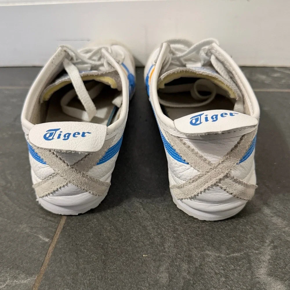 Onitsuka Tiger Mexico 66 Azul Blue Leather Sneakers 1182A078 Womens 7